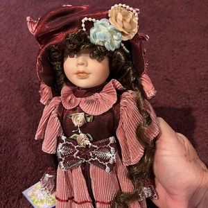 Vintage Porcelain doll from Cathay Collection, her name is Miriam ! Beautiful!